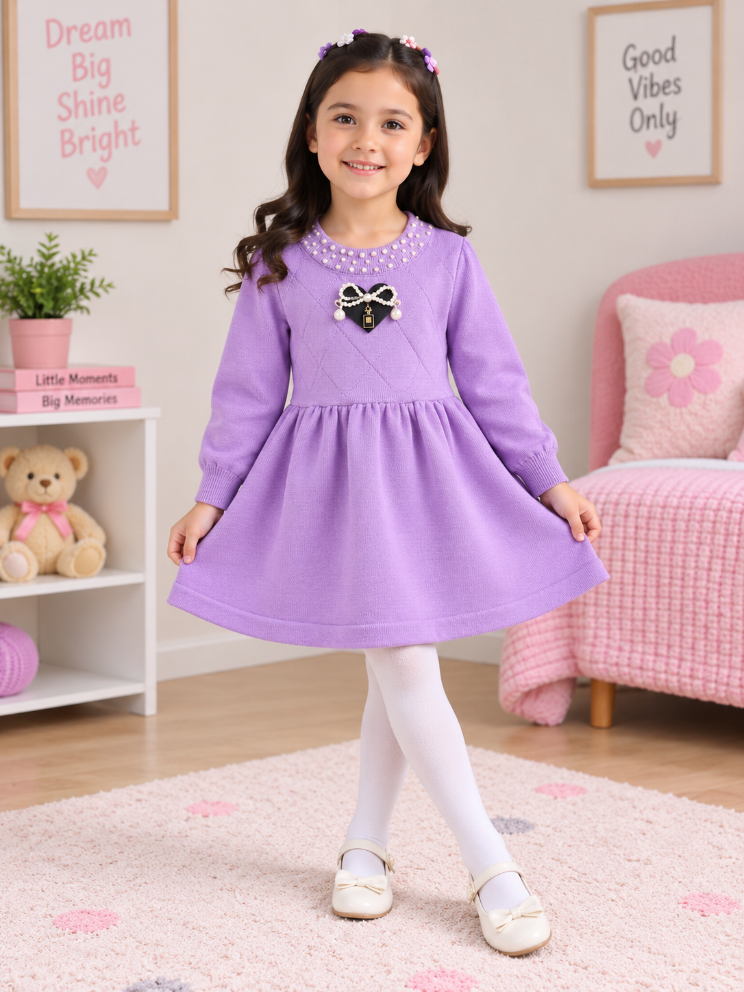 pruple heart bow