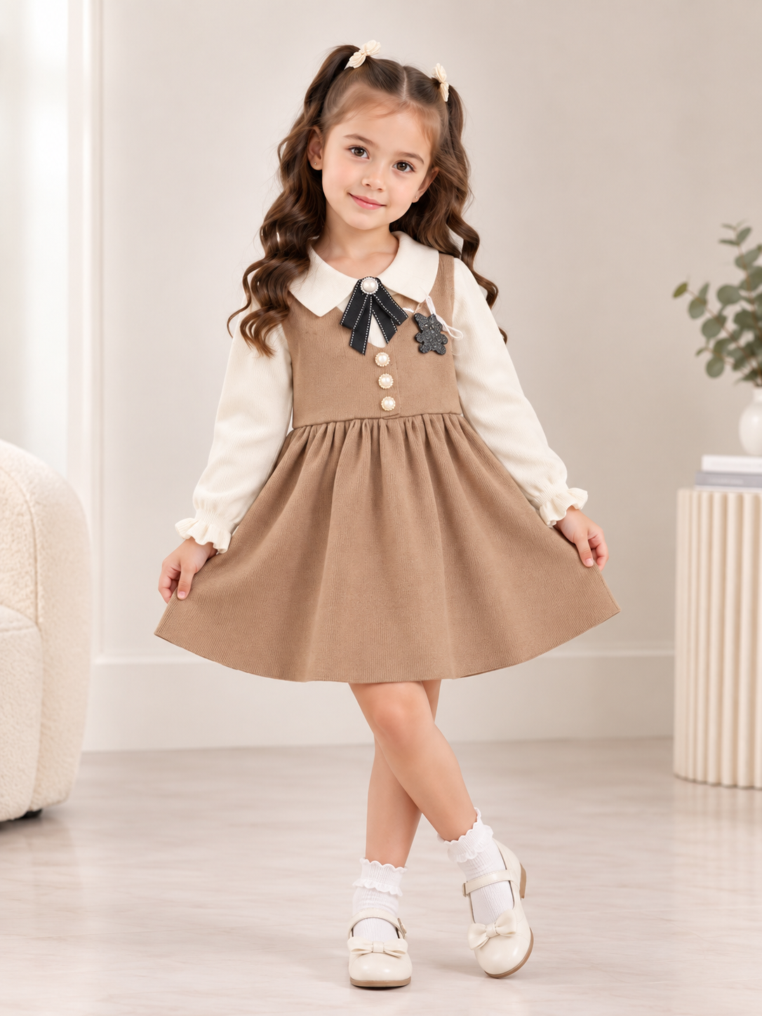 Skin vjacket style bear and bow
