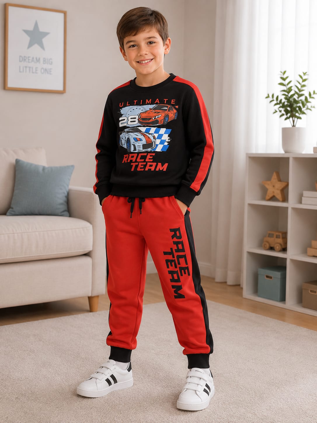 Zara blk orng race team
