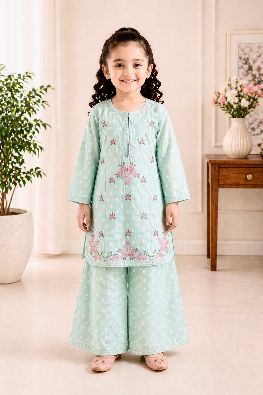 Summer embroidered 2pc