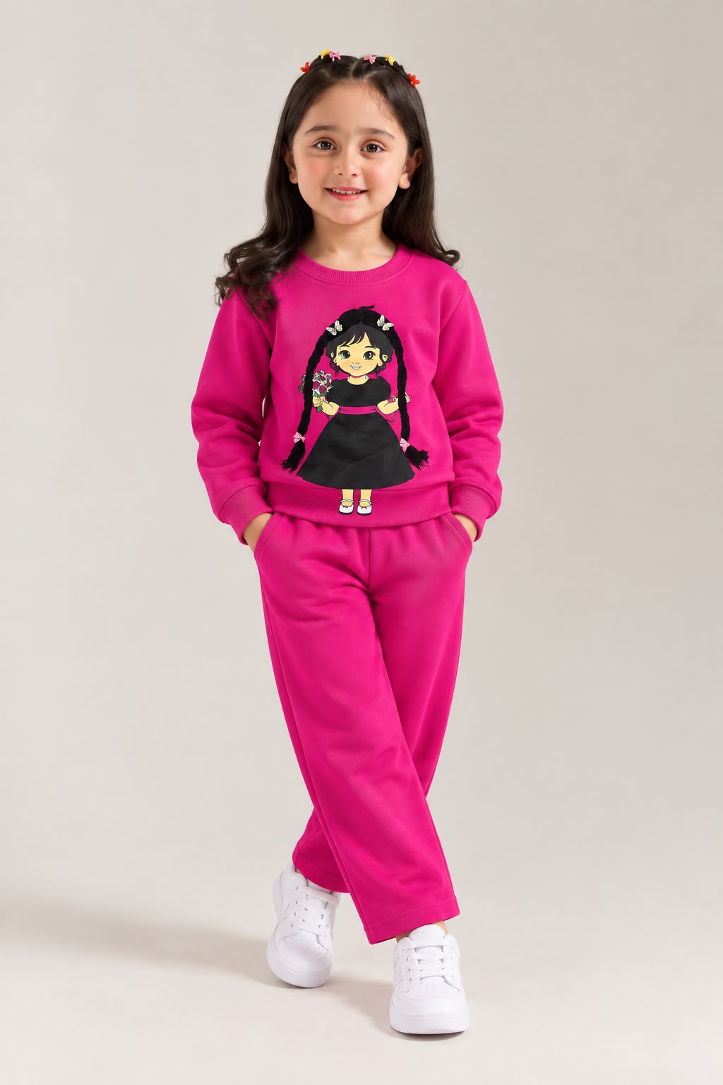 Chuchu pink doll 3d hair