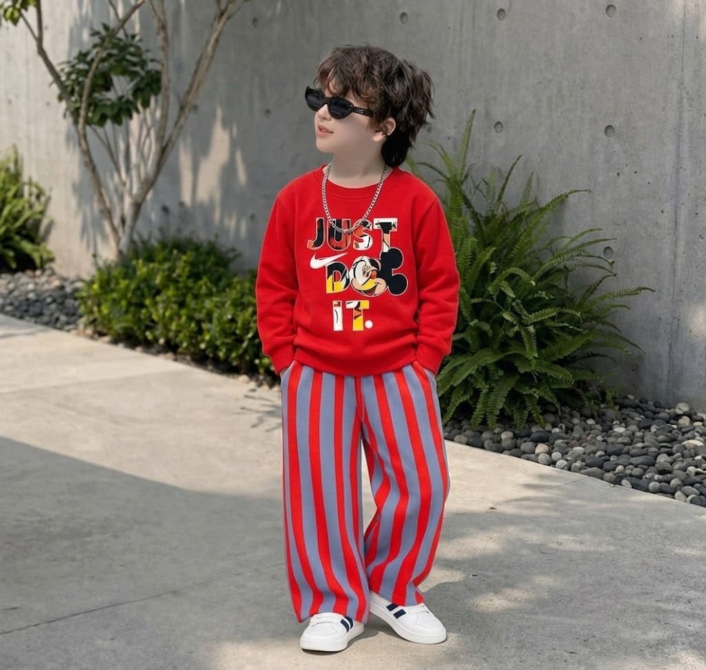 Mickey red stripes