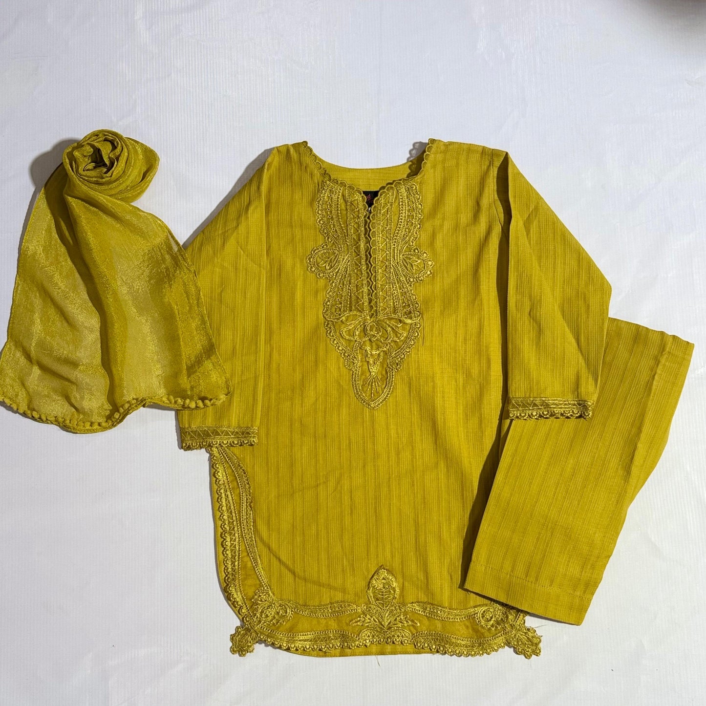 Kids 3 Piece Shalwar Kameez . Summer Collection