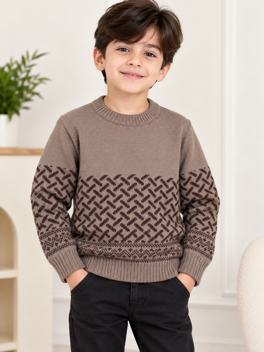 Mini minors brown pattern