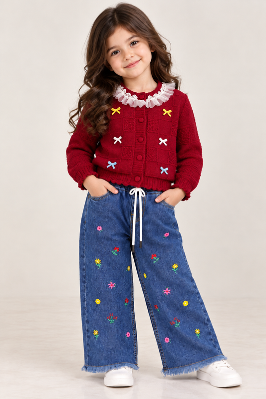 Red bow sweater