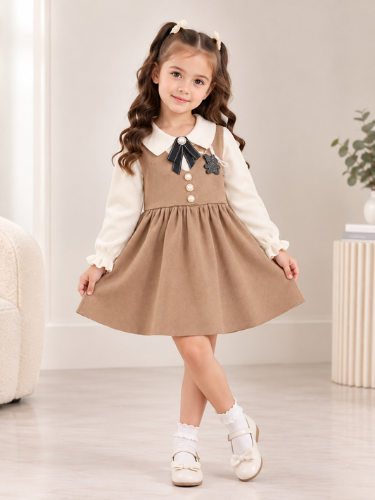 Skin jacket style teady and bow