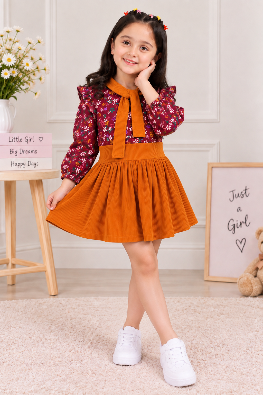 Chuchu maroon rust frock