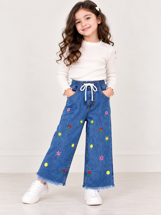 Flowers embodied pant