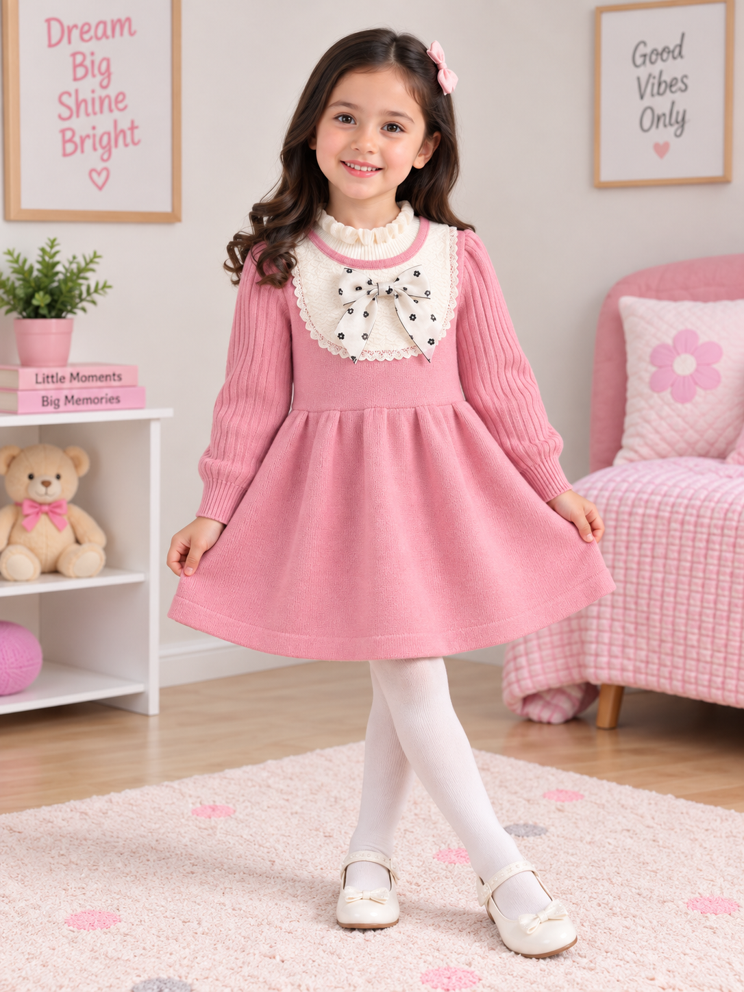 pink bow frock