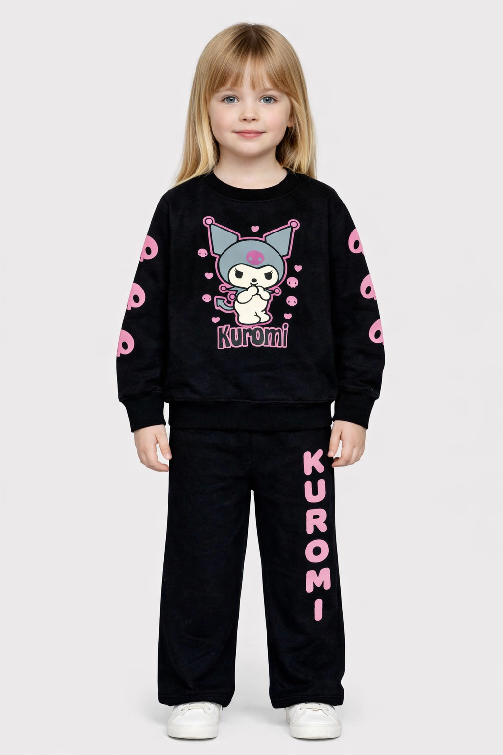 Zara Girls Penguin Sequin Fleece Tracksuit – Cute Sweatshirt & Jogger Set