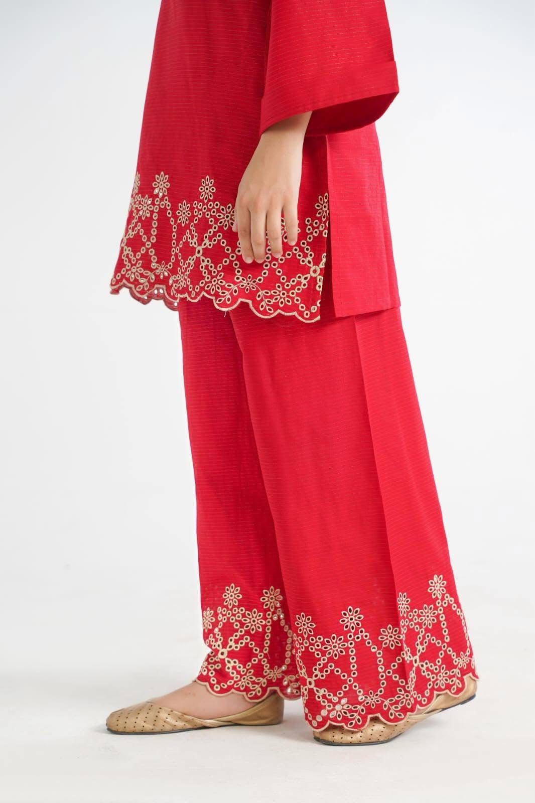 lily embroidered cord set