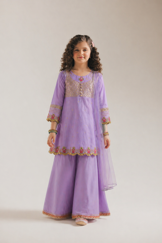 Fancy lawn dress 3pc