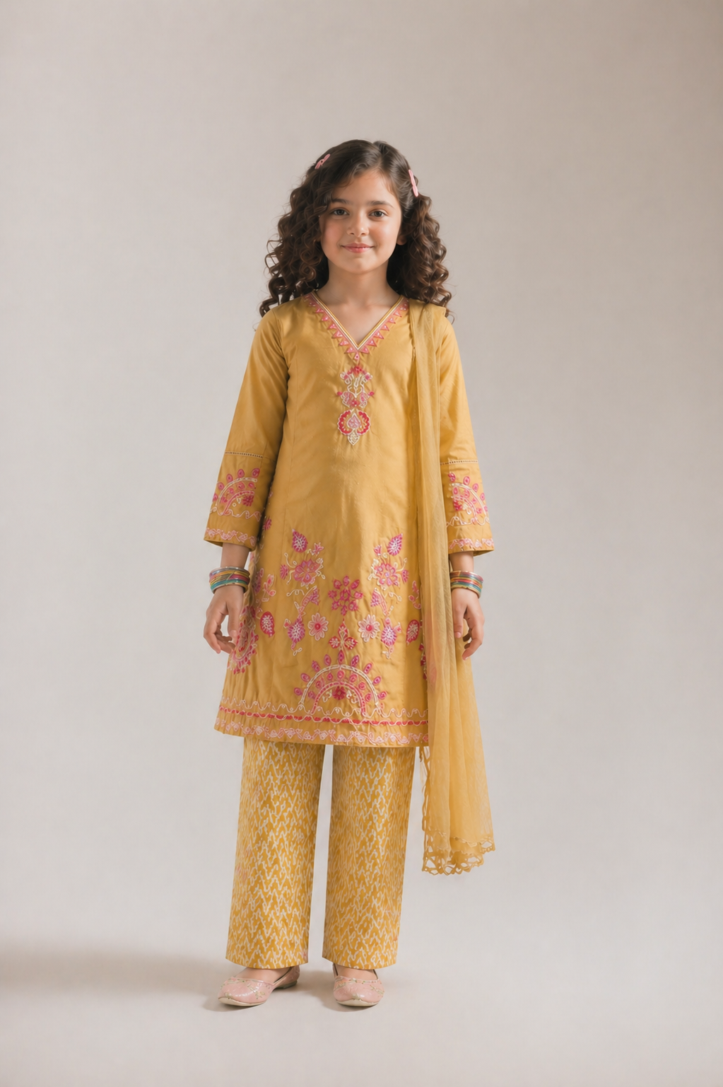 Embroidered elegant embroidered 3pc