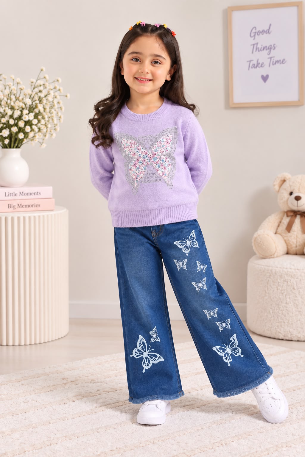 Lilac Butterfly sweater