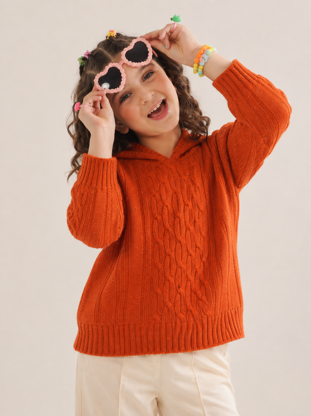 Bkt orange hudi sweater