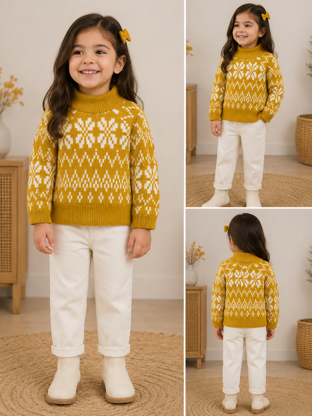 Bkt mastard girl cropped sweater