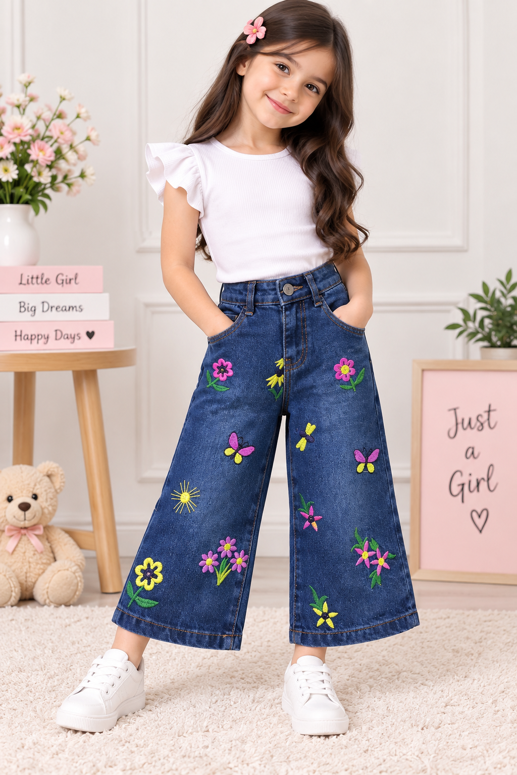 Mult flower butterflies