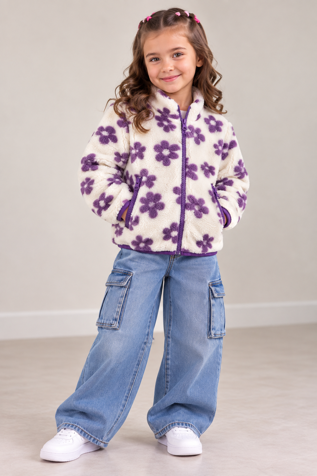 Bkt purple floral