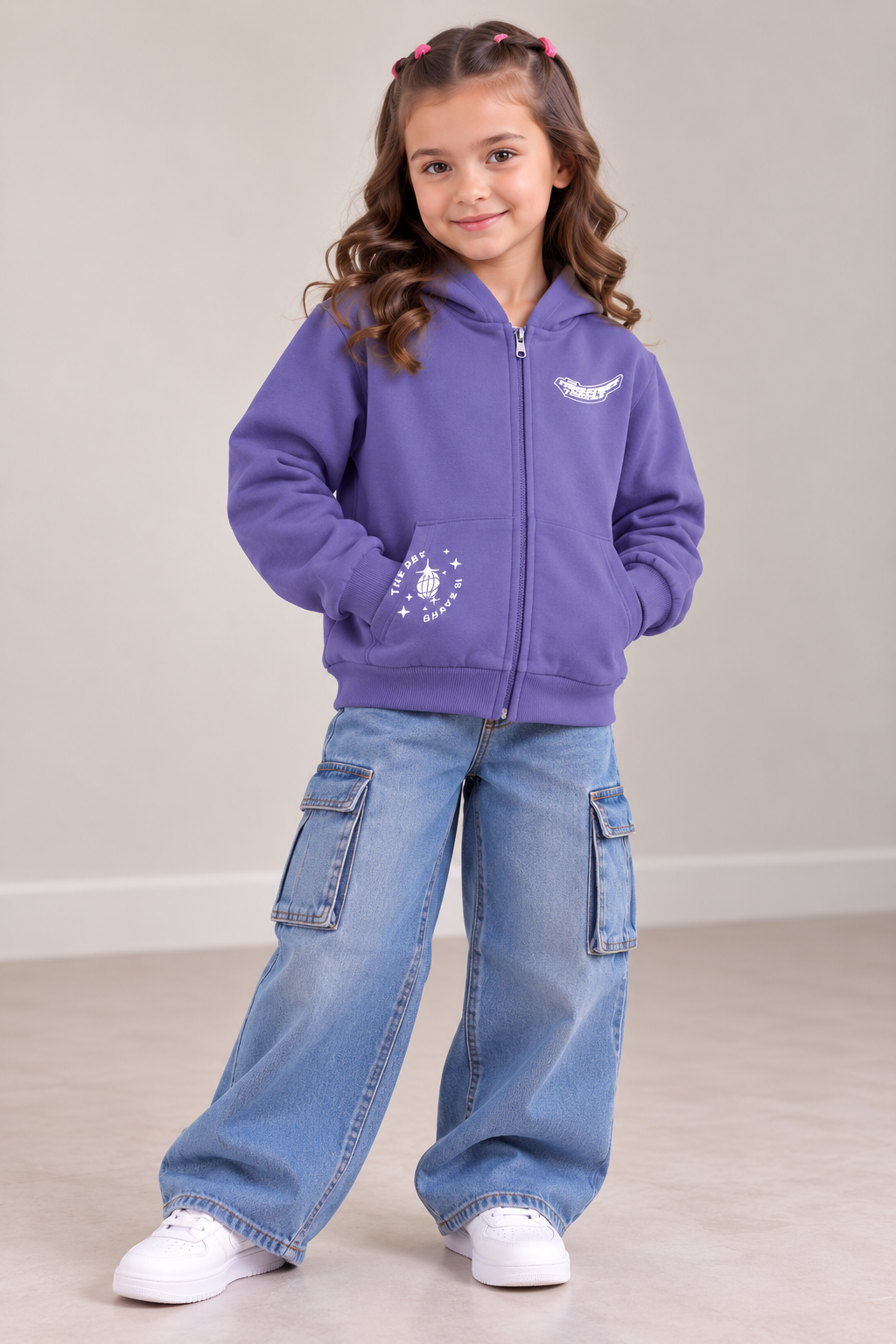 Miniminors purple hoddie