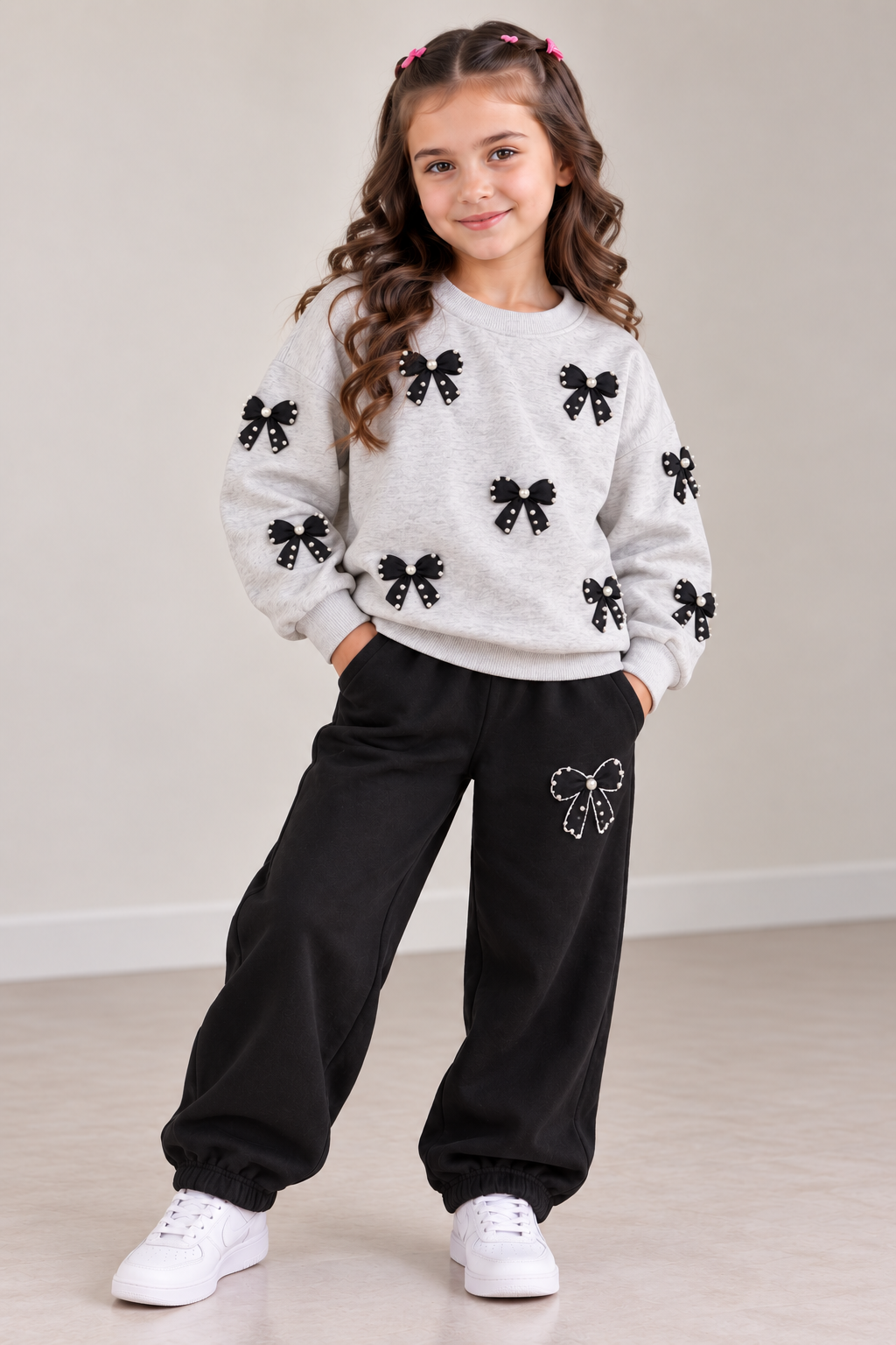 Zara bow fleece set