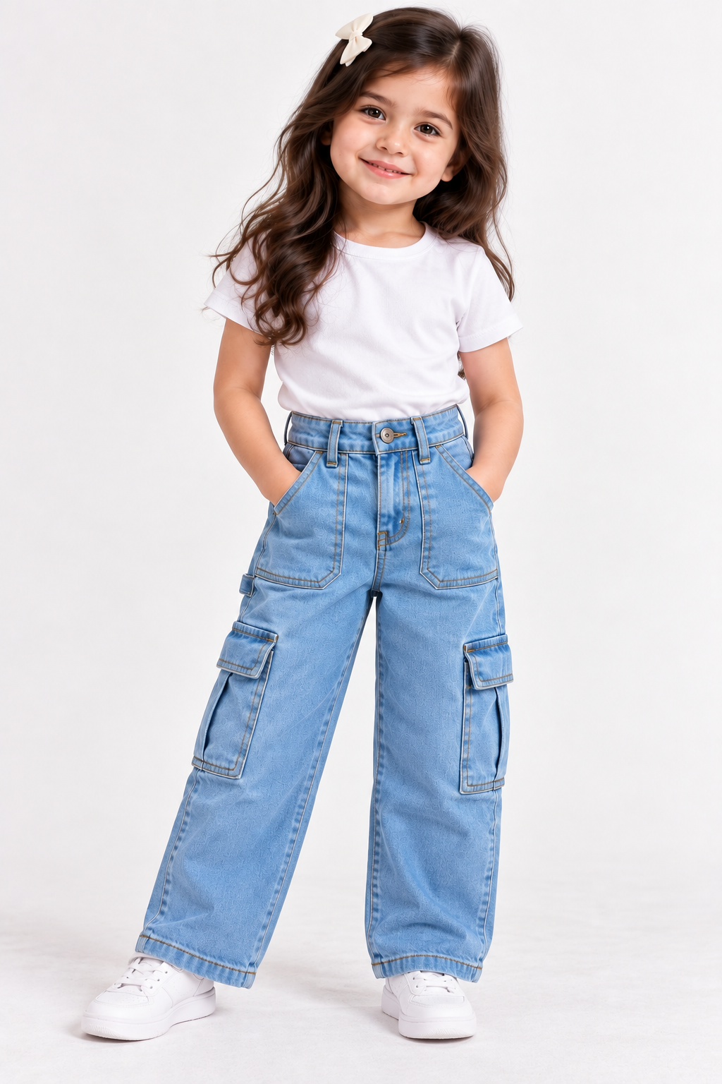 Cargo pants light blue