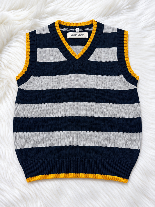 MM blue yellow sleeves less