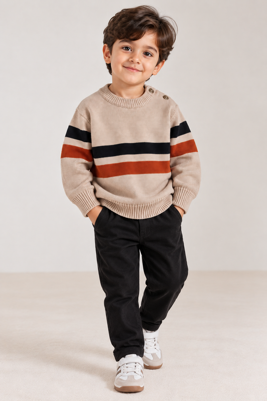 Mm Skin blk orange sweater
