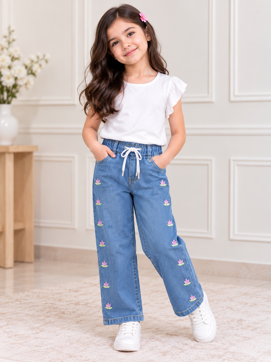 Embroidered pant