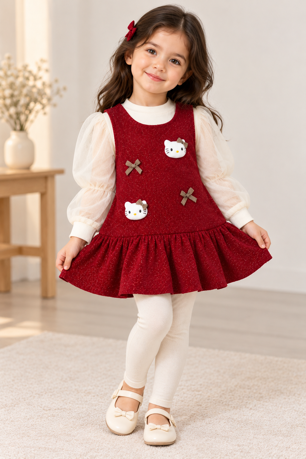Red kitty dress