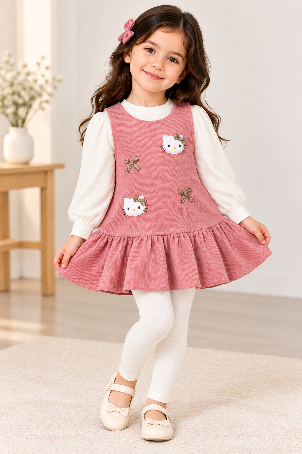 Pink kitty  dress