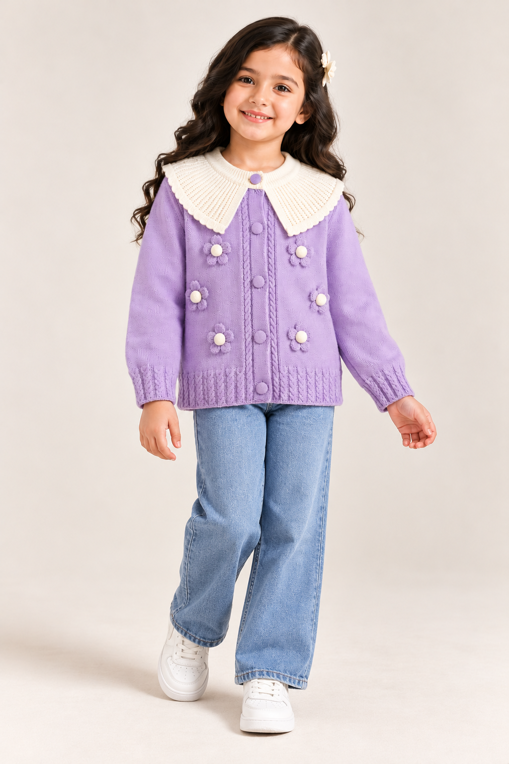 Purple  sweater