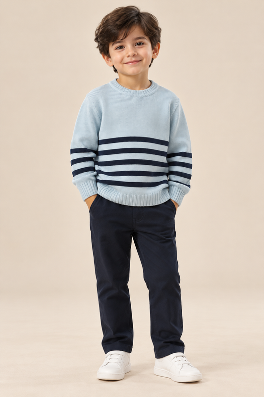 MM sky blue sweater