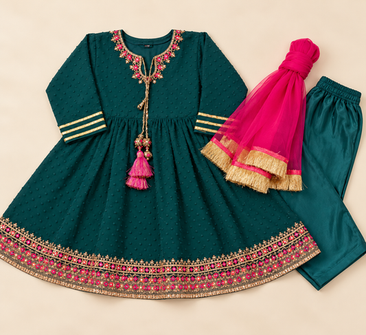 Alqswa green maxi