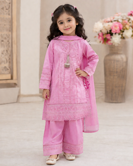 DK pink tassel frock