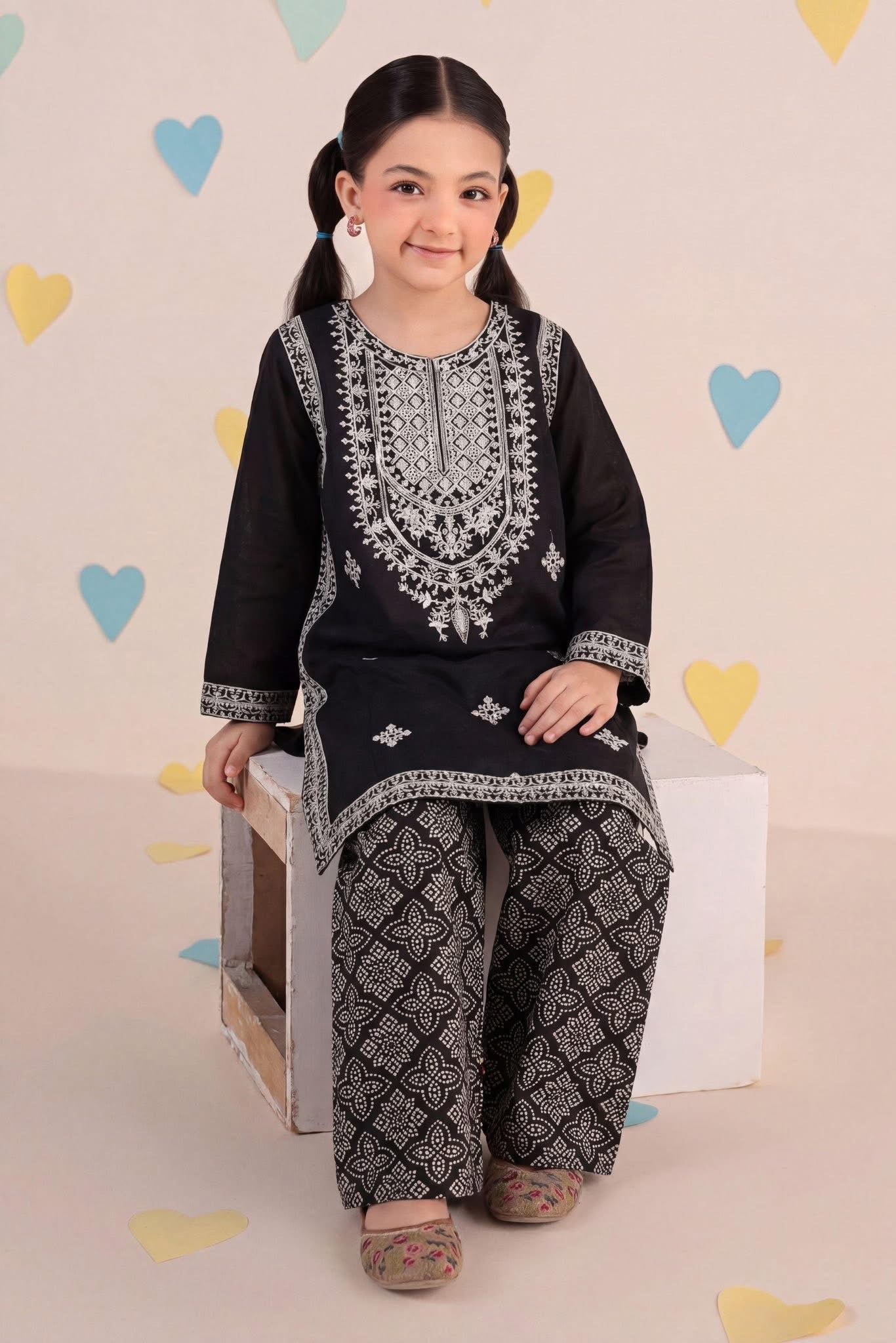 Alif kari black chunri