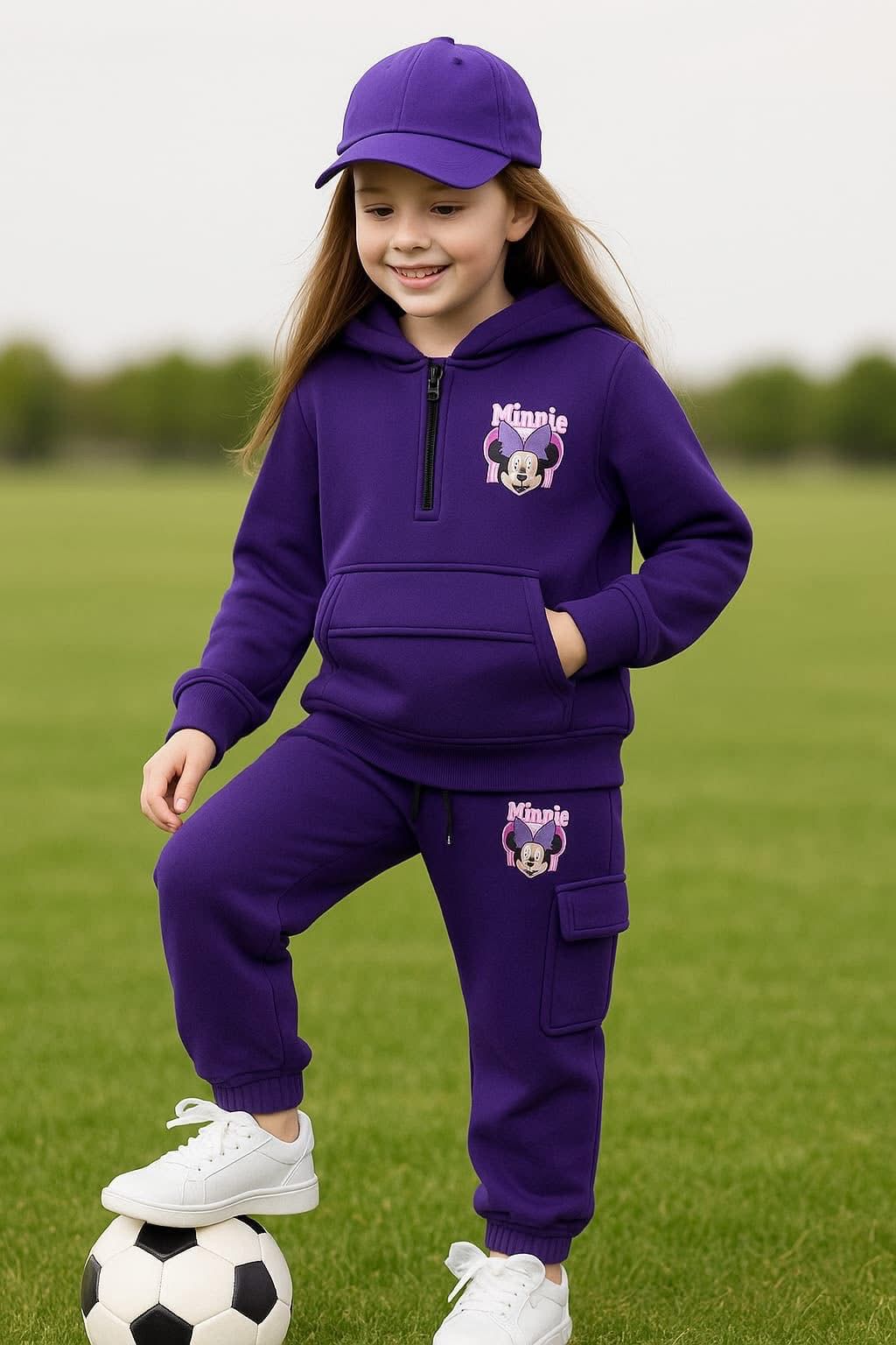 Girls’ Minnie Mouse Purple Tracksuit