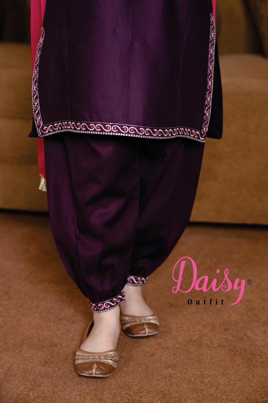 Daisy Eid Special Girls Eid Embroidered 3-Piece