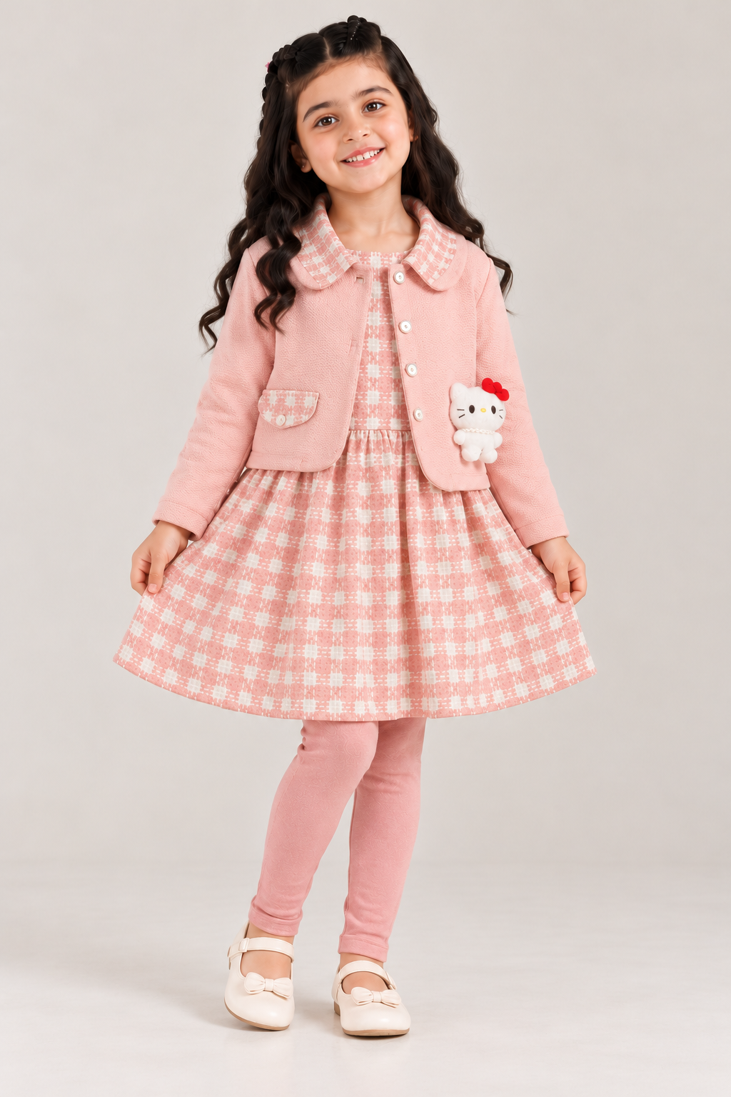Pink frock with jacket(imp)