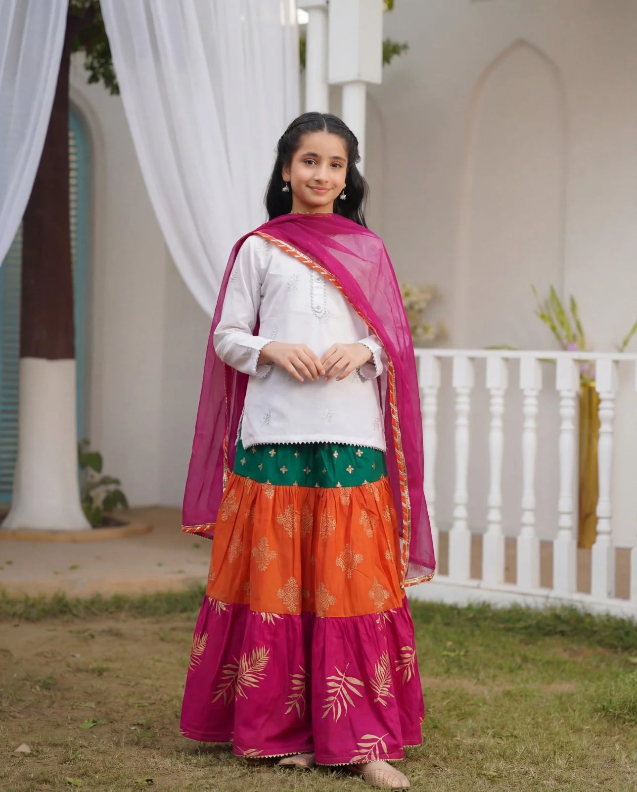 Lily Stylish Skirt Set with Dupatta- 3 Piece – Eid Collection