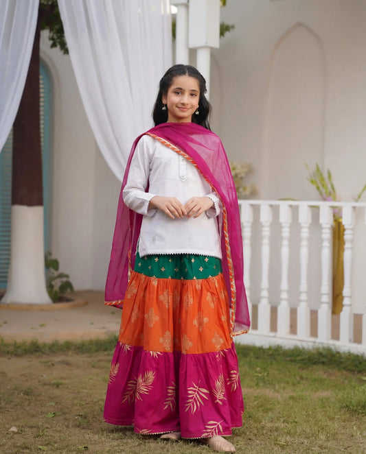 Lily Stylish Skirt Set with Dupatta- 3 Piece – Eid Collection