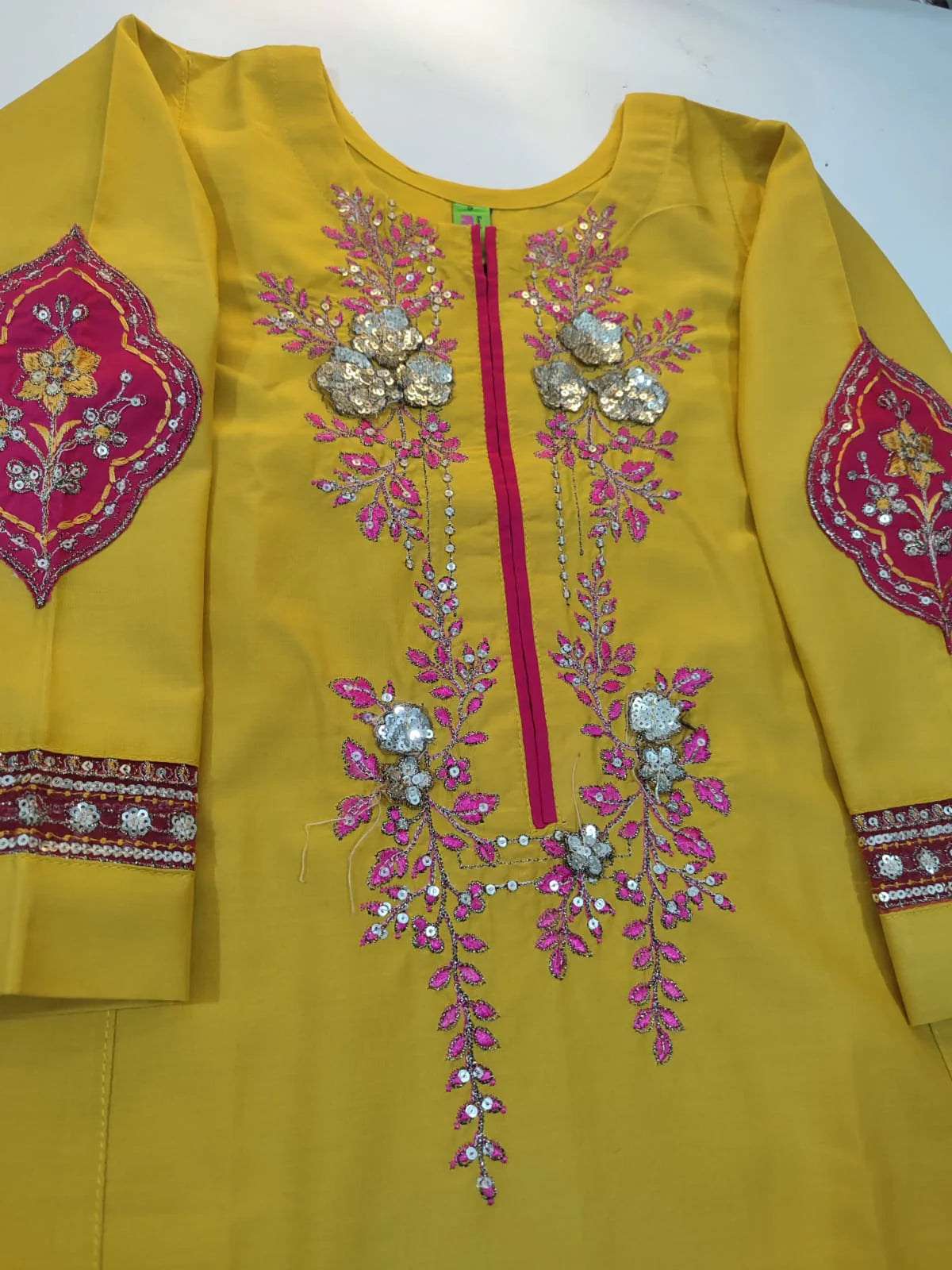 Peru Outfit Girls Eid Special Lawn Embroidered Dress